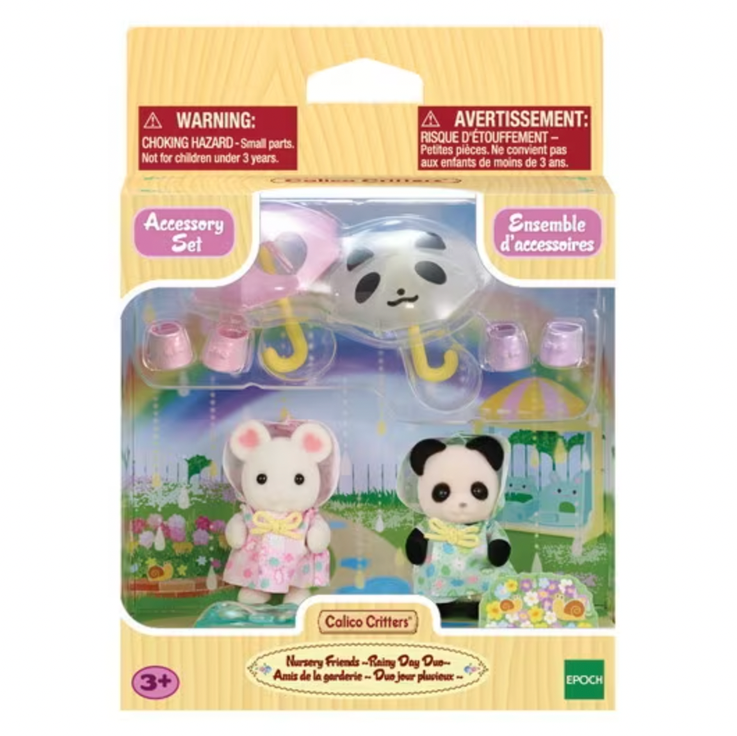 Calico Critters Nursery Friends - Rainy Day Duo