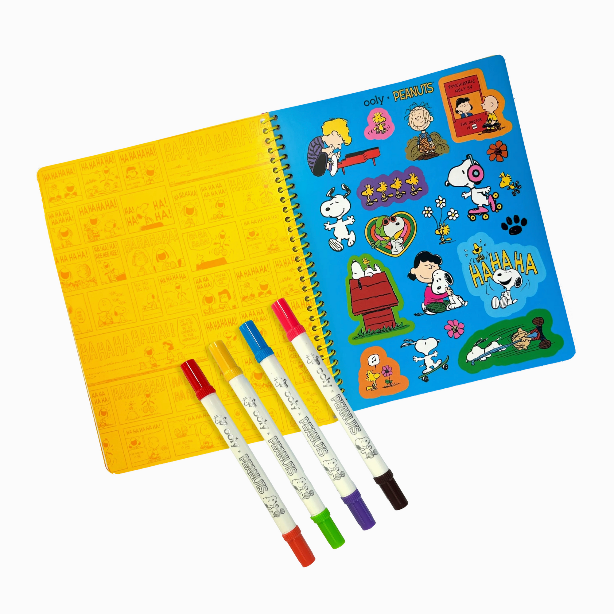 OOLY X Peanuts Activity Travel Kit & Double-Ended Markers