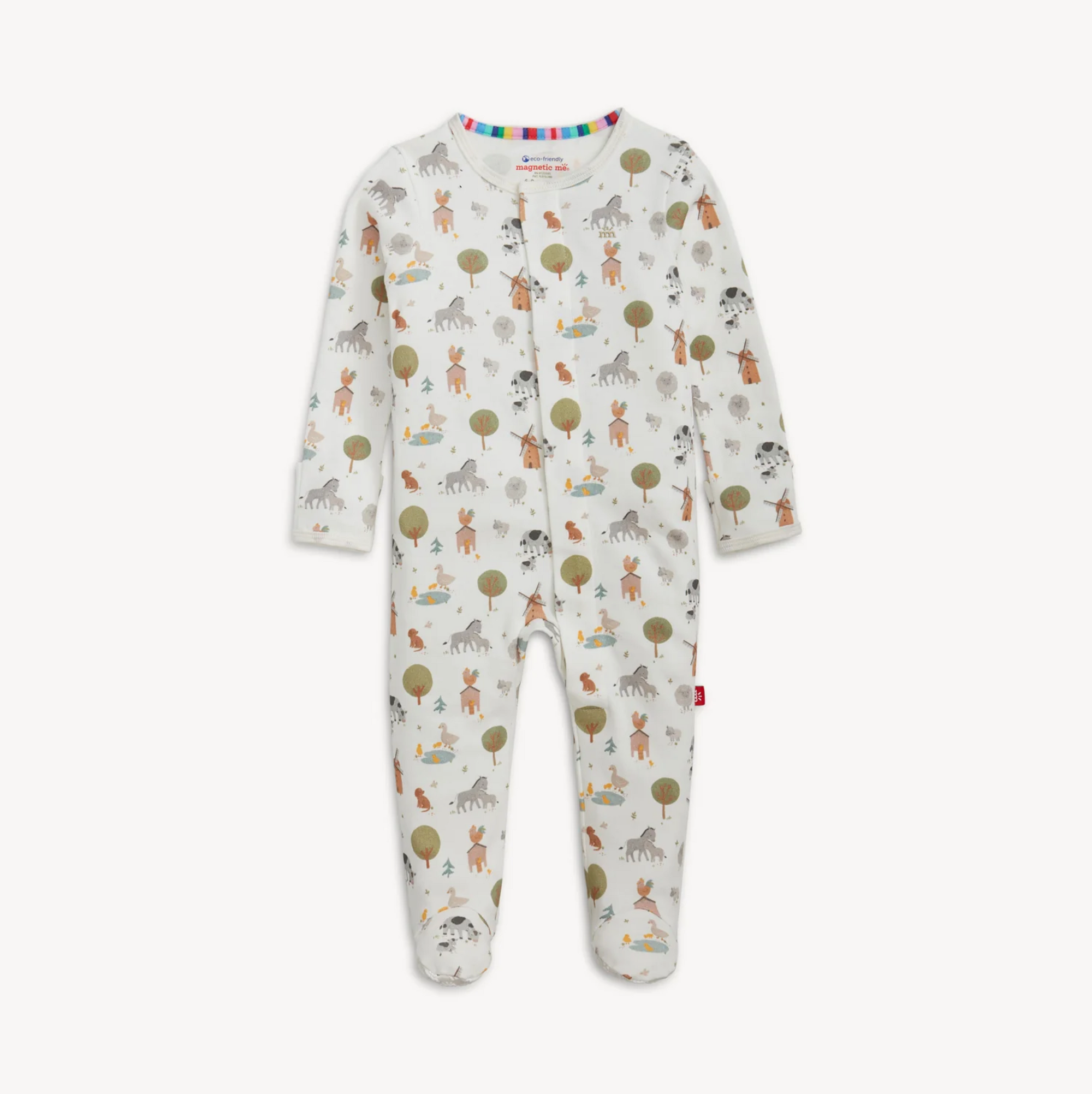 Funny Farm Organic Cotton Footie