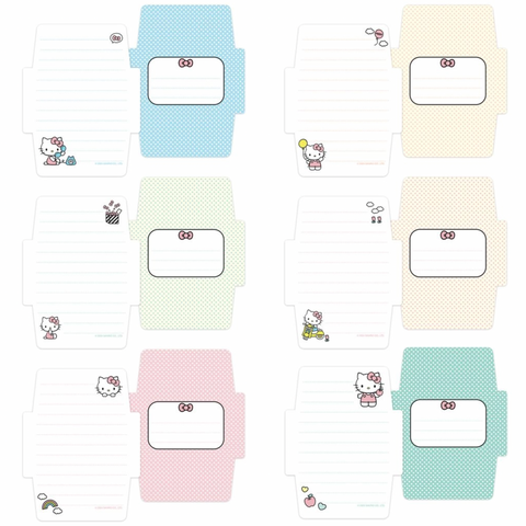 Hello Kitty Mini Note Cards with Stickers