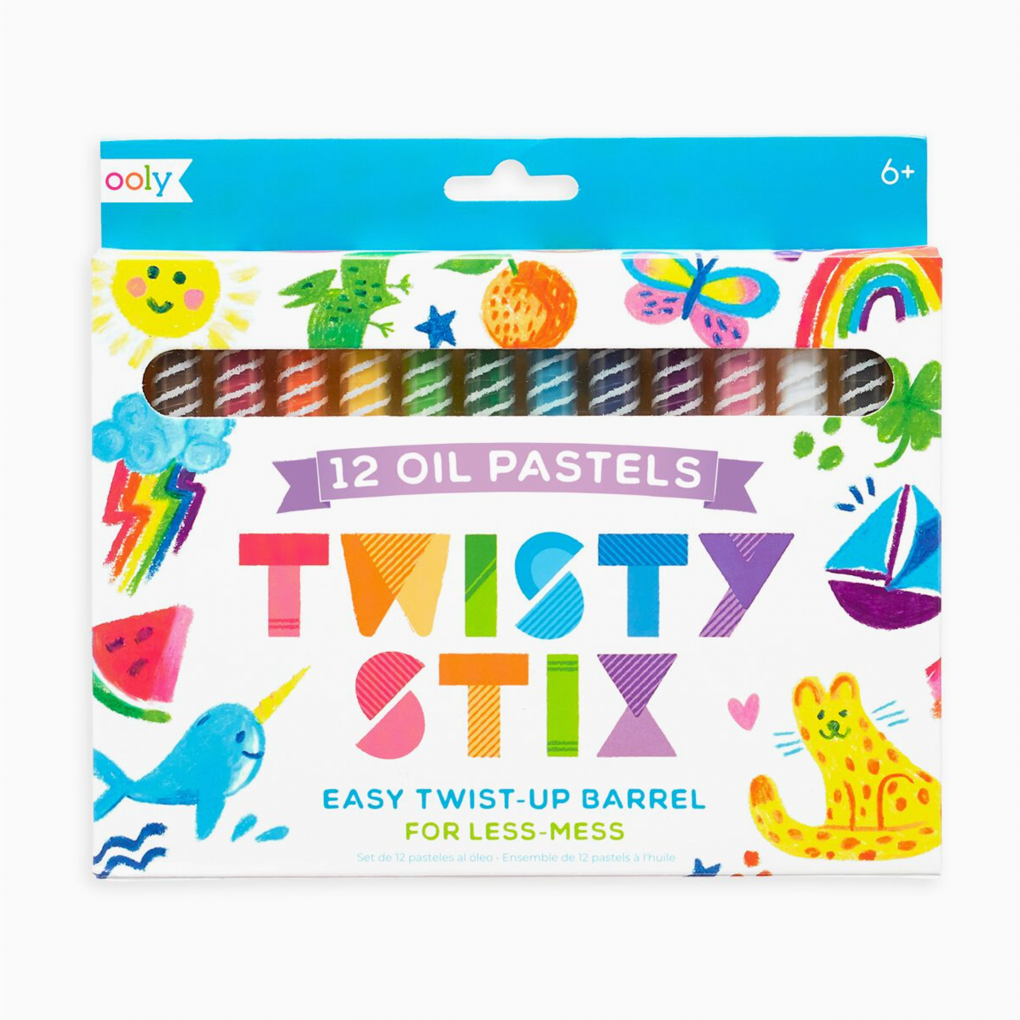 Twisty Stix Oil Pastels - Set of 12