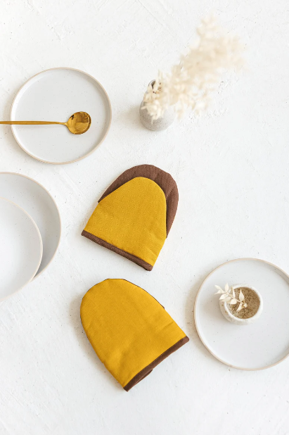 Linen Oven Mini Mitt