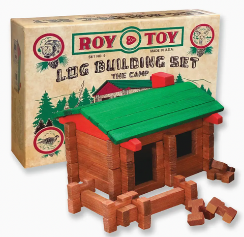 Roy Toy 1930's Original Camp Log Building Set