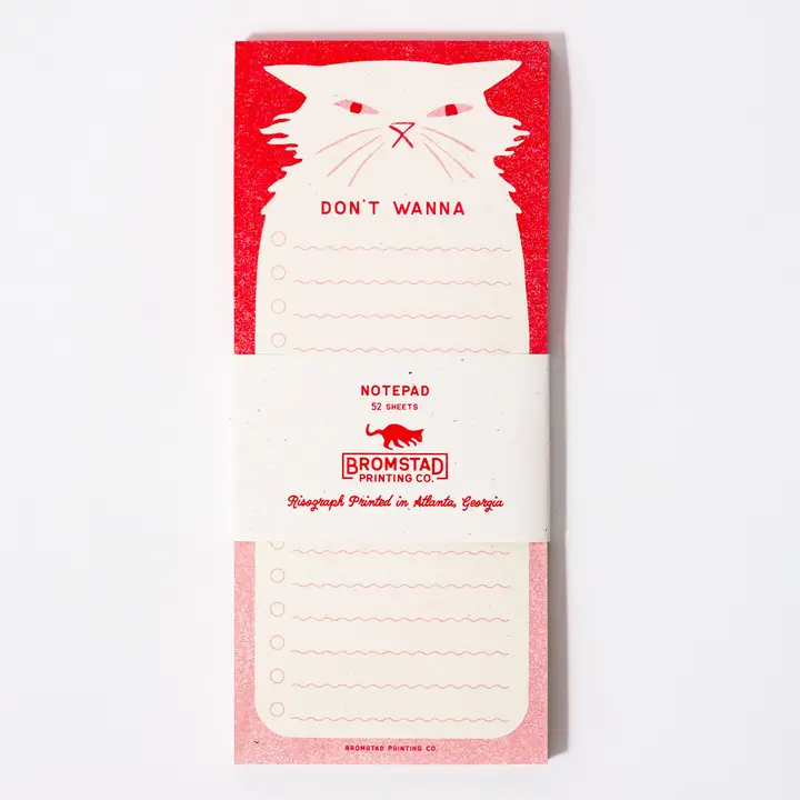 Don't Wanna - Risograph Notepad - Stay Forever