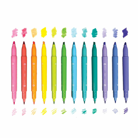 Pastel Hues Markers - Set of 12