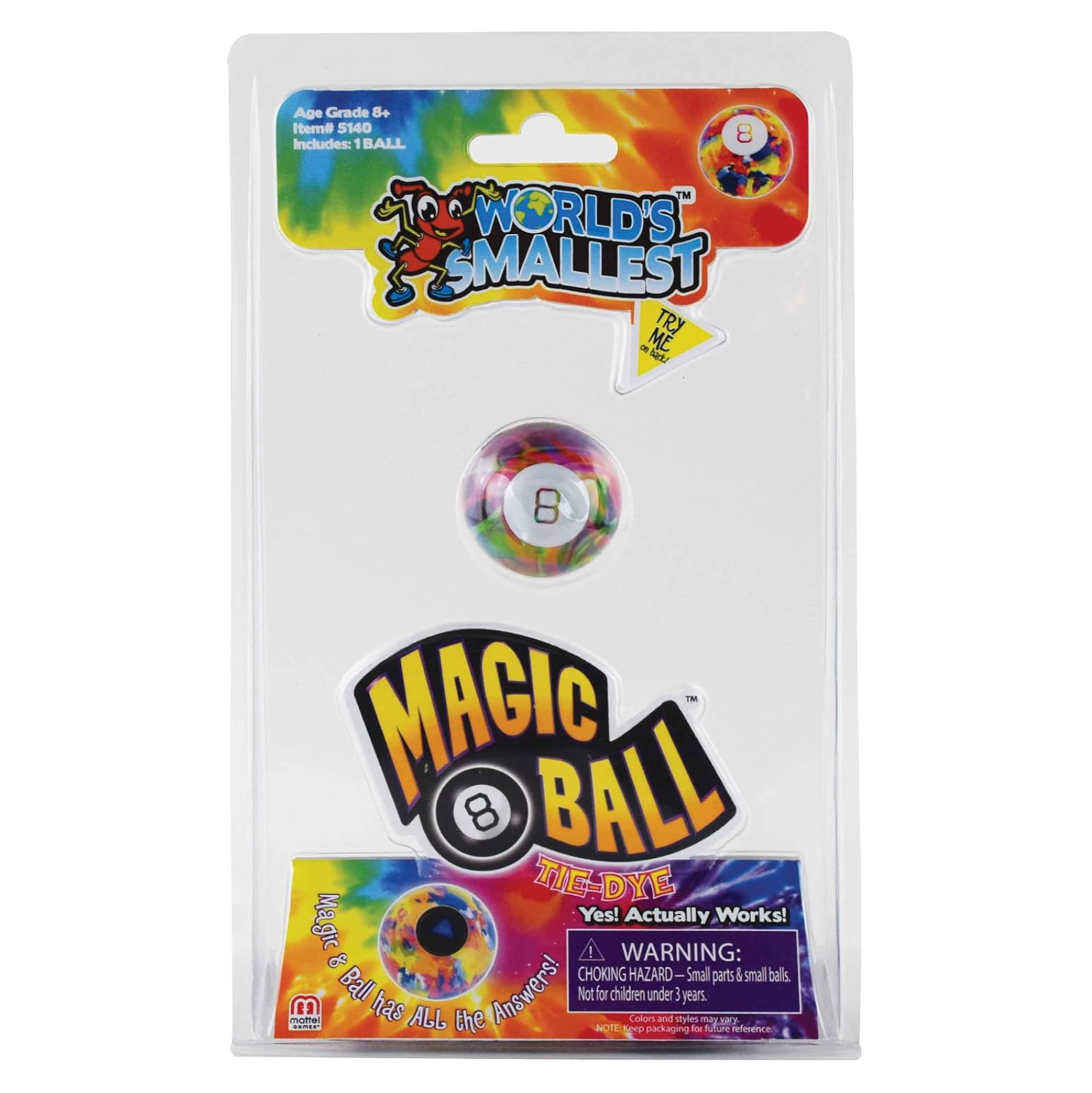 World's Smallest Magic 8 Ball Tie Dye