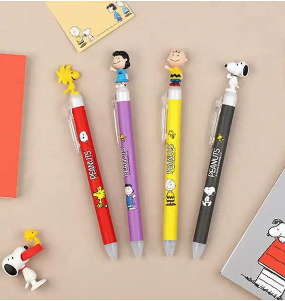Peanuts Snoopy & Friends Figure Mascot Ball Point Pen 0.5mm
