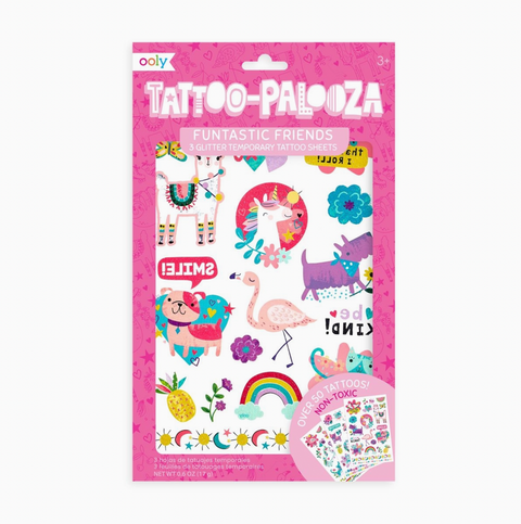 Tattoo Palooza Temporary Glitter Tattoo: Funtastic Friends