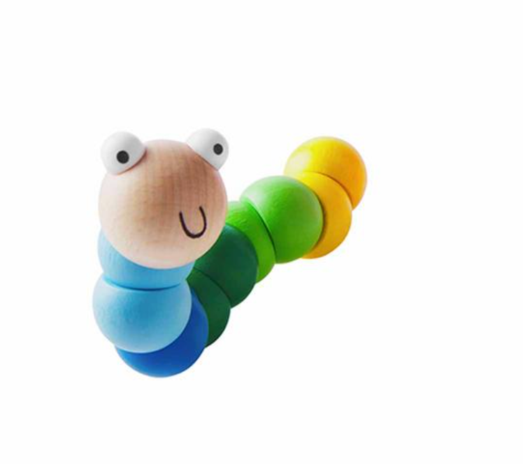 Wooden Wiggly Worm