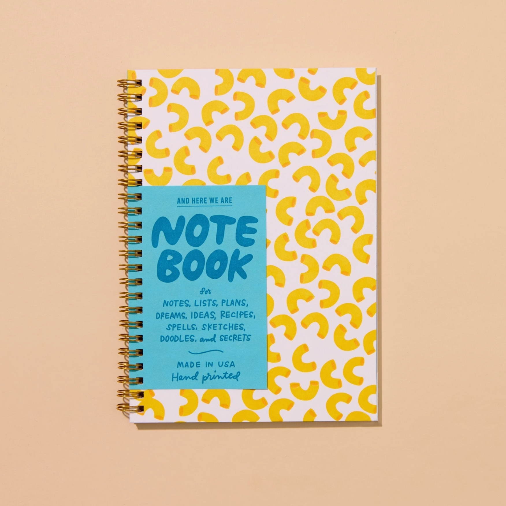 Macaroni Letterpress Spiral Notebook