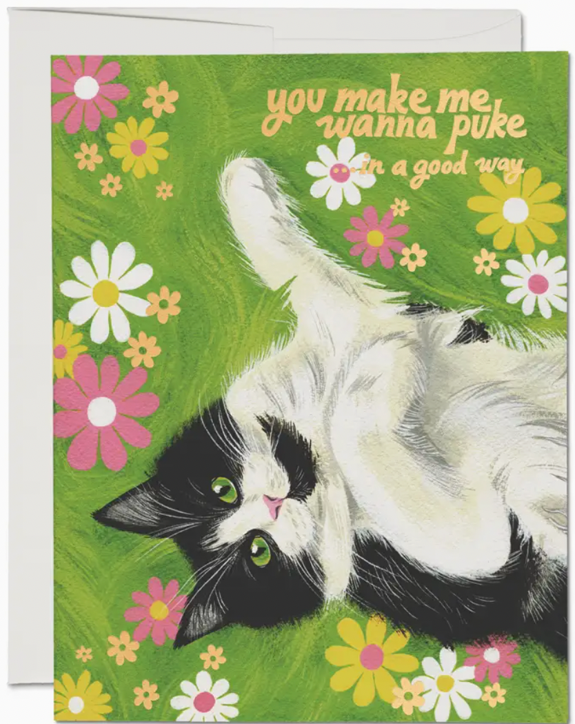 Nice Kitty Love Greeting Card