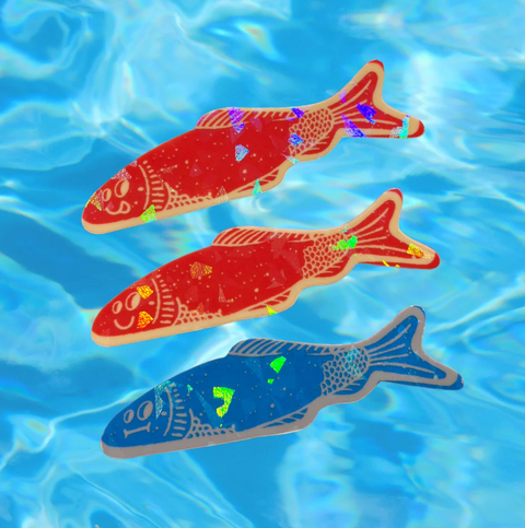 Fortune Teller Miracle Fish Sparkle Sticker Pack (3 Stickers)