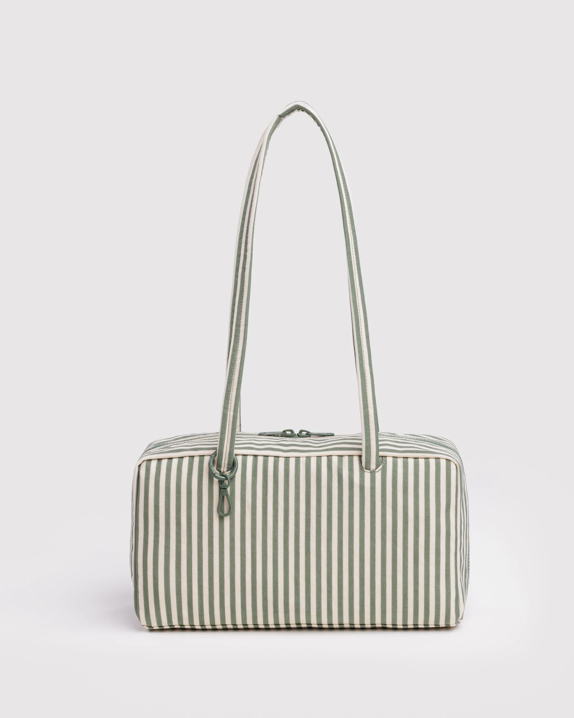 Nylon Bowler Bag - Sage Stripe