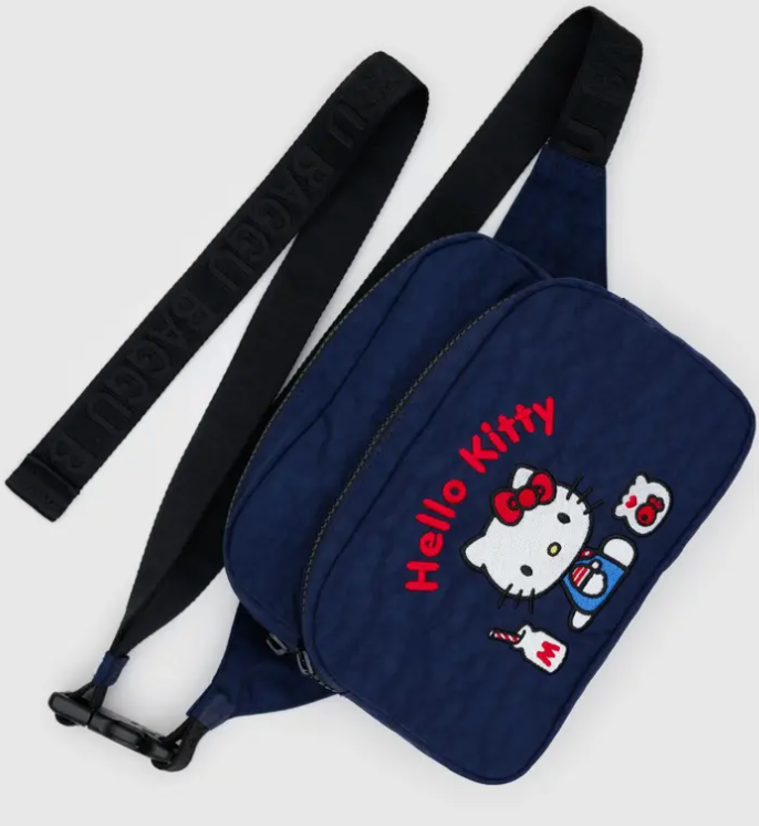 Fanny Pack - Embroidered Hello Kitty Milkshake