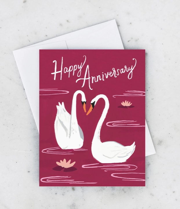 Anniversary Swans Card