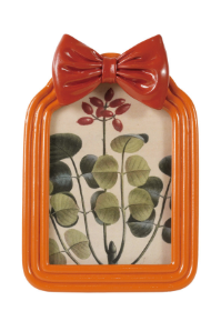 Resin Photo Frame W Bow, Sienna