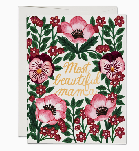 Most Beautiful Mama Mother's Day Greeting Card