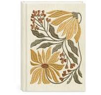 Embroidered Journal Flower Market Sunflower
