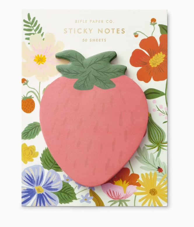 Strawberry Sticky Notes