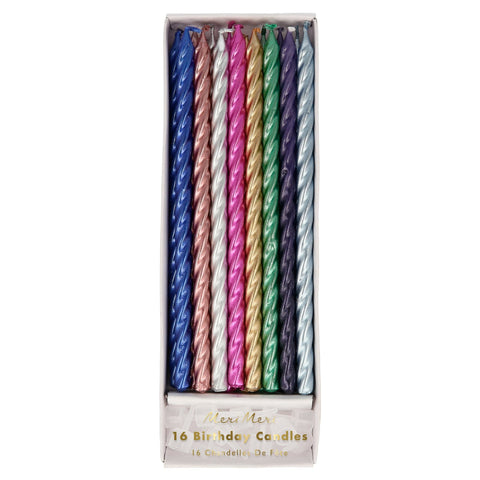 Multi Metallic Twisted  Candles