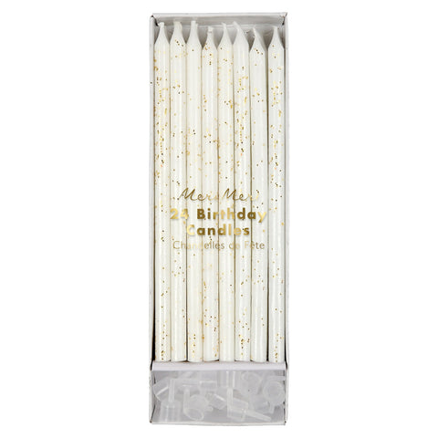 Gold Glitter Candles