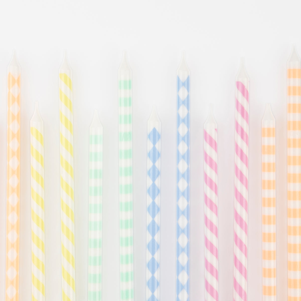 Pastel Patterned Candles