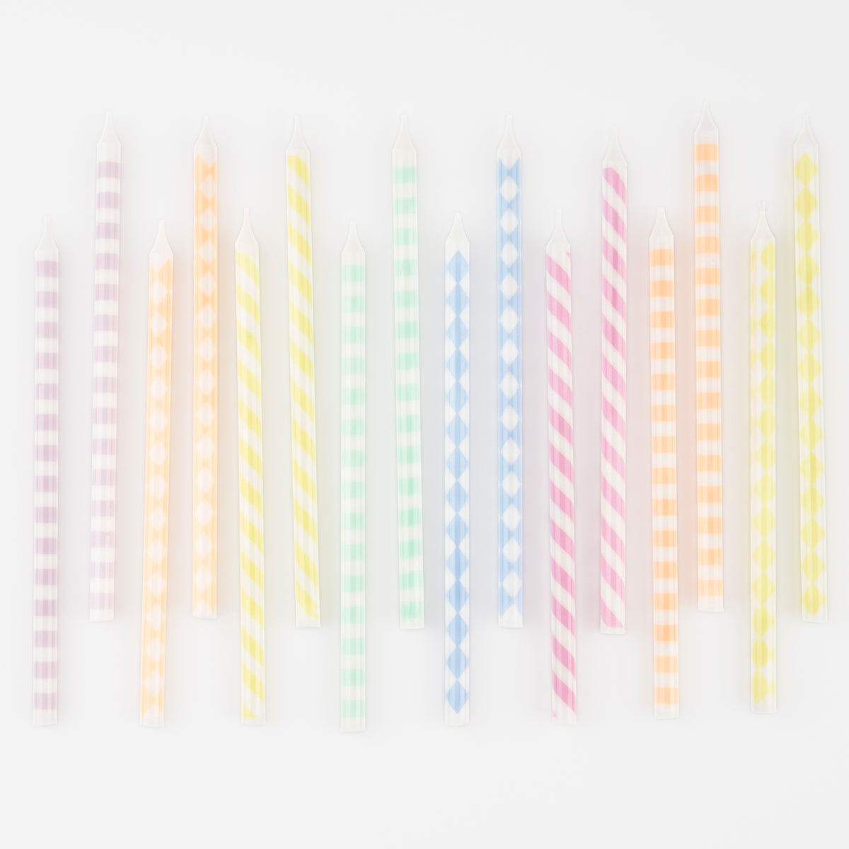 Pastel Patterned Candles