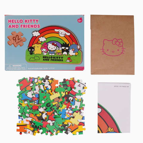 Sanrio Hello Kitty® and Friends Wooden Jigsaw Puzzle: Rainbow