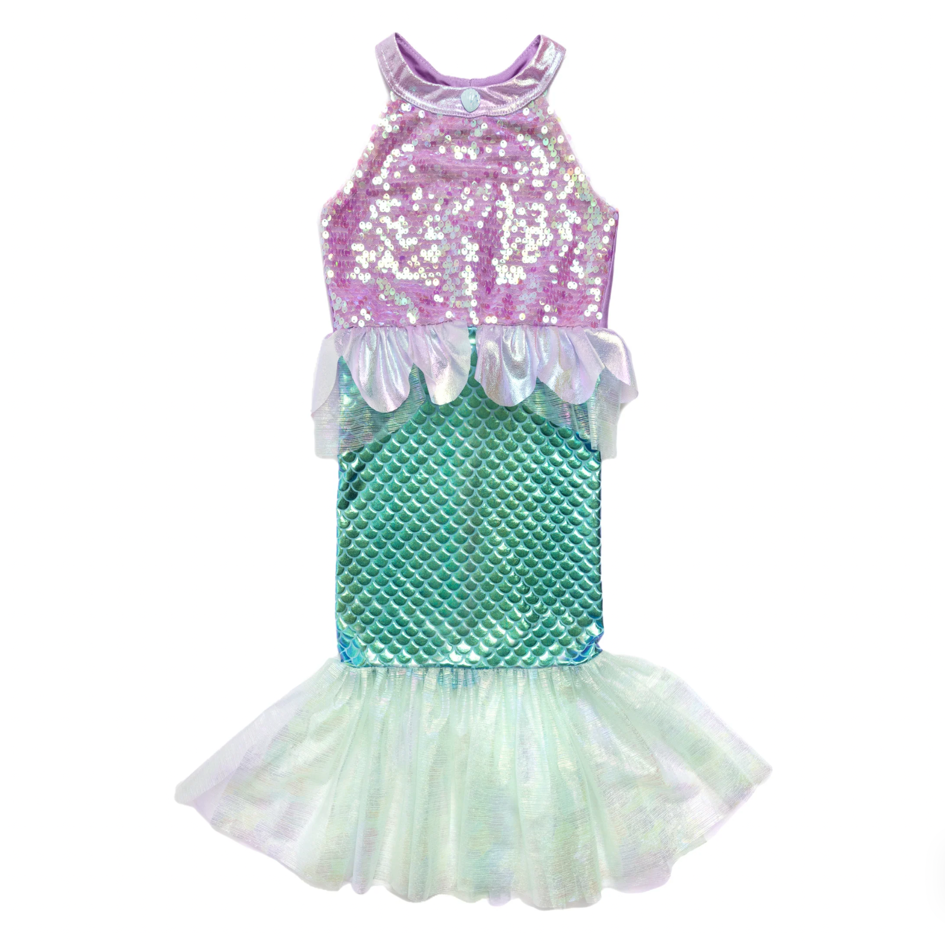 Misty Mermaid Dress, Lilac/Blue, Size 5-6