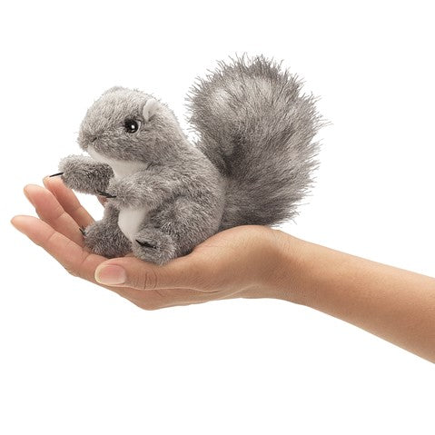 Folkmanis | Finger Puppet - MINI GRAY SQUIRREL