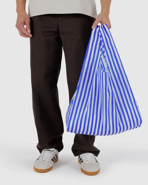 Standard Baggu - Blue Painted Stripe