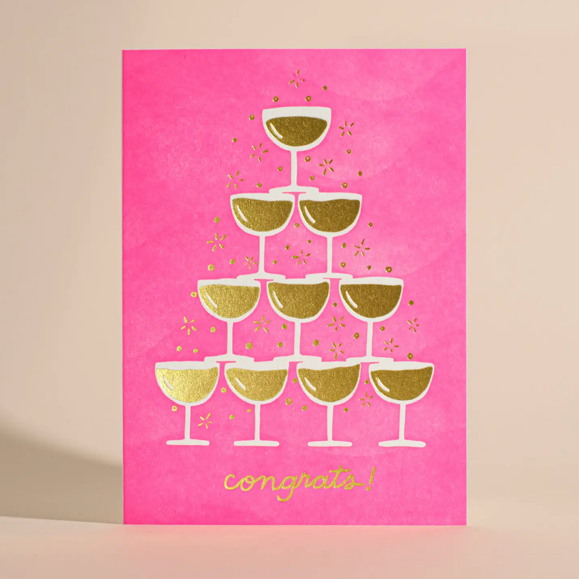 Congrats Champagne Card