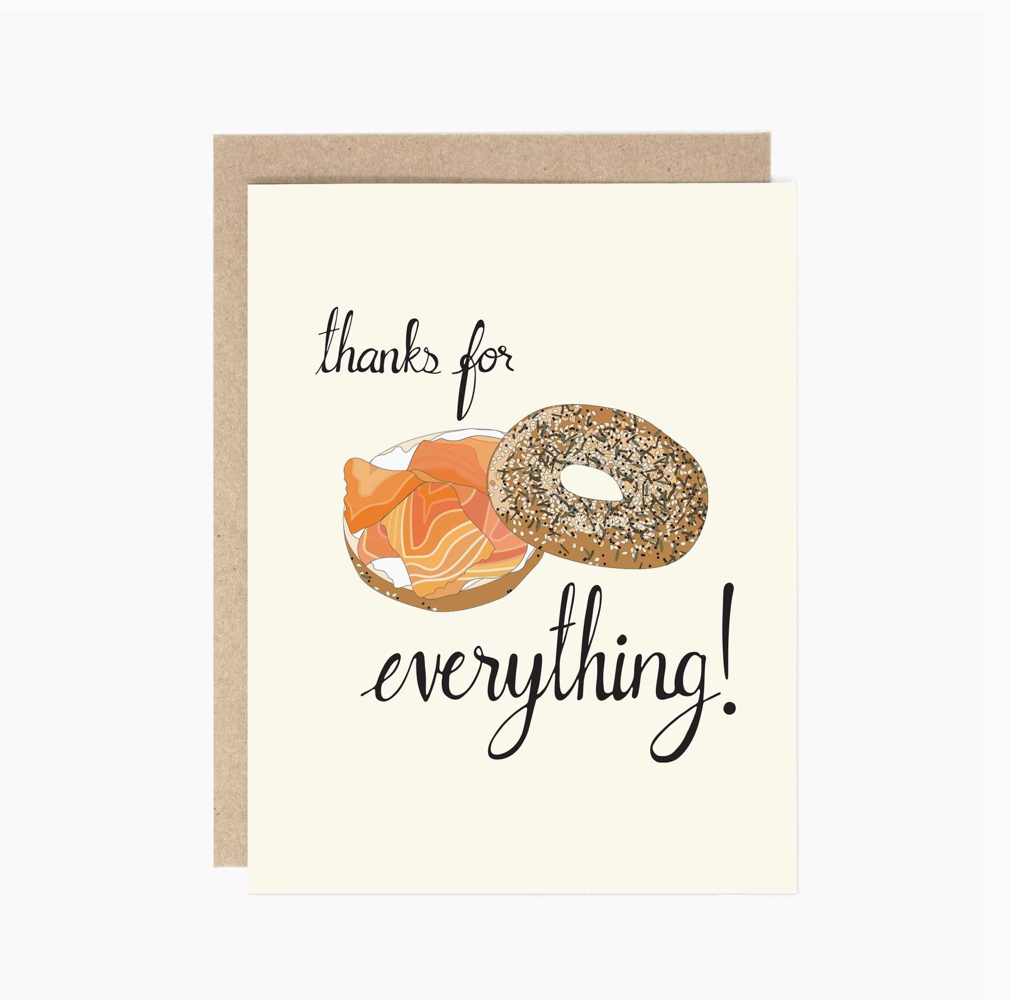 Thanks For Everything Bagel Card