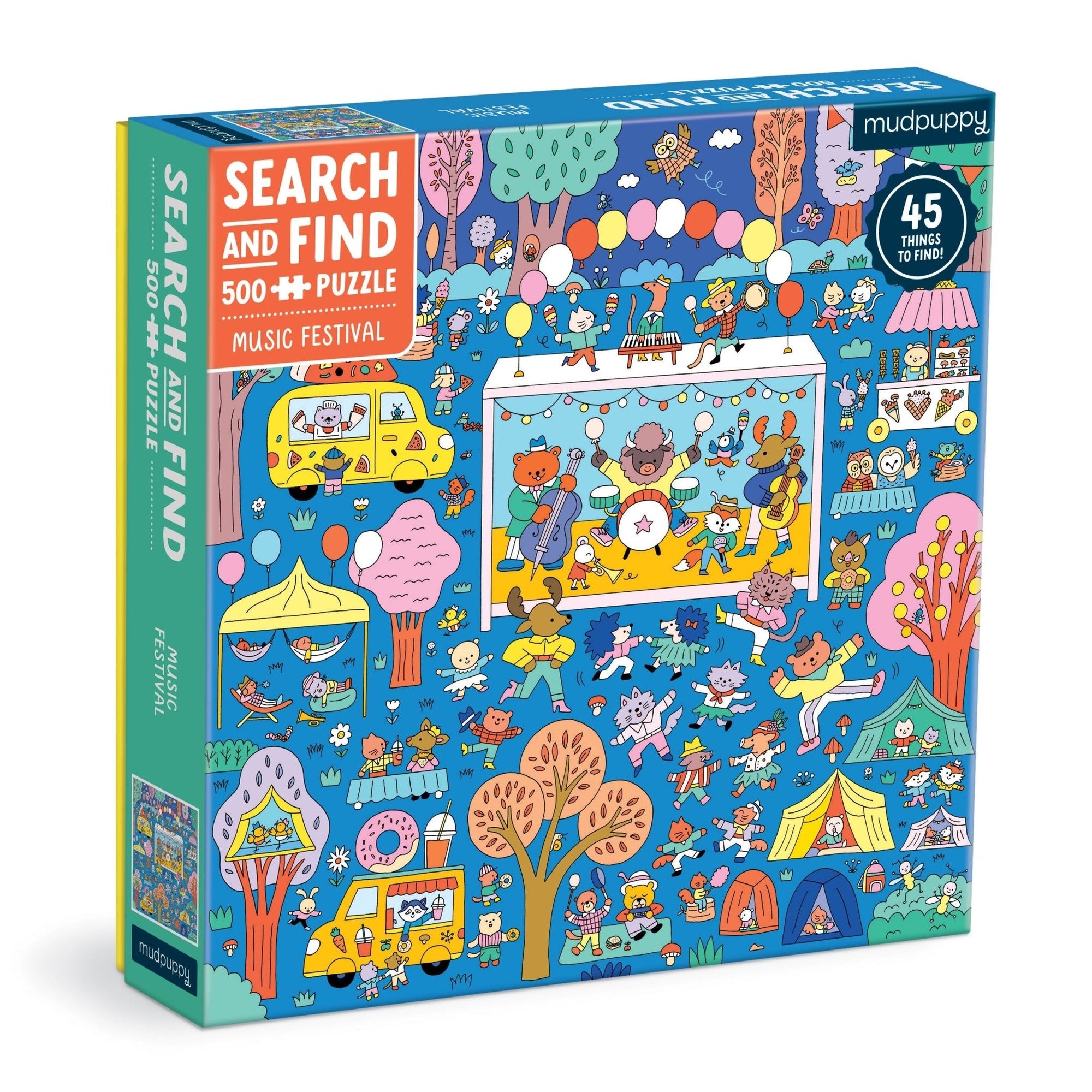 Music Festival 500 Piece Search and Find Family Puzzle - Stay Forever