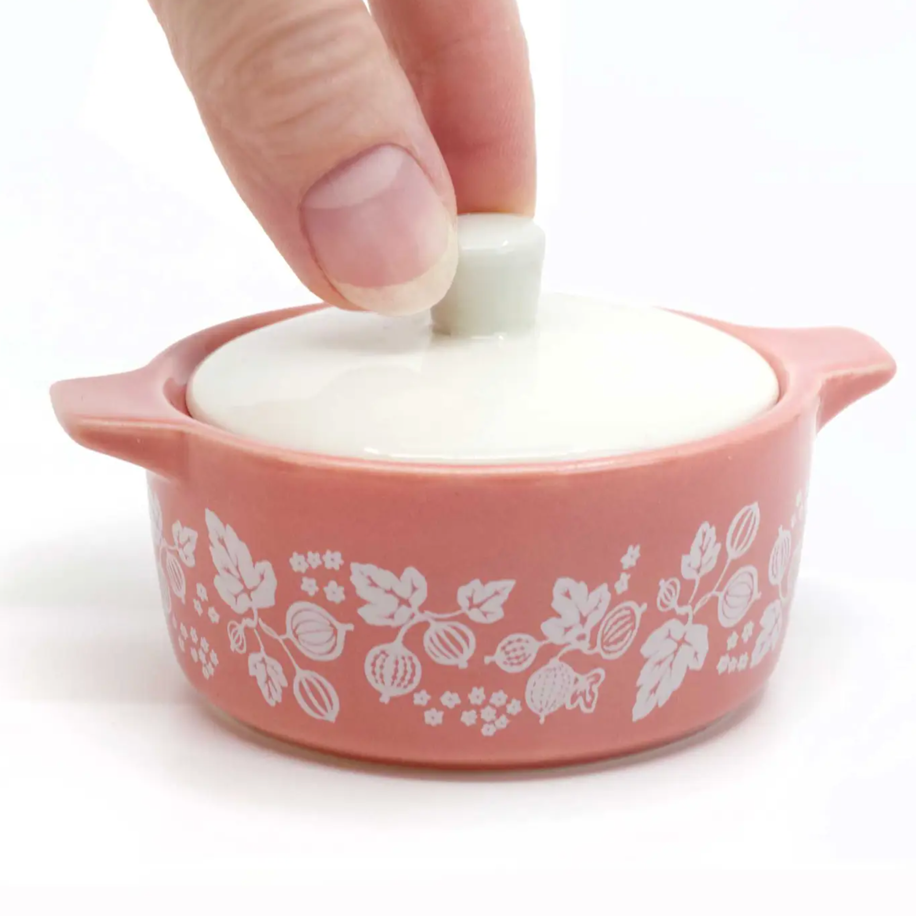 Gooseberry Casserole Ceramic Trinket Box - Stay Forever