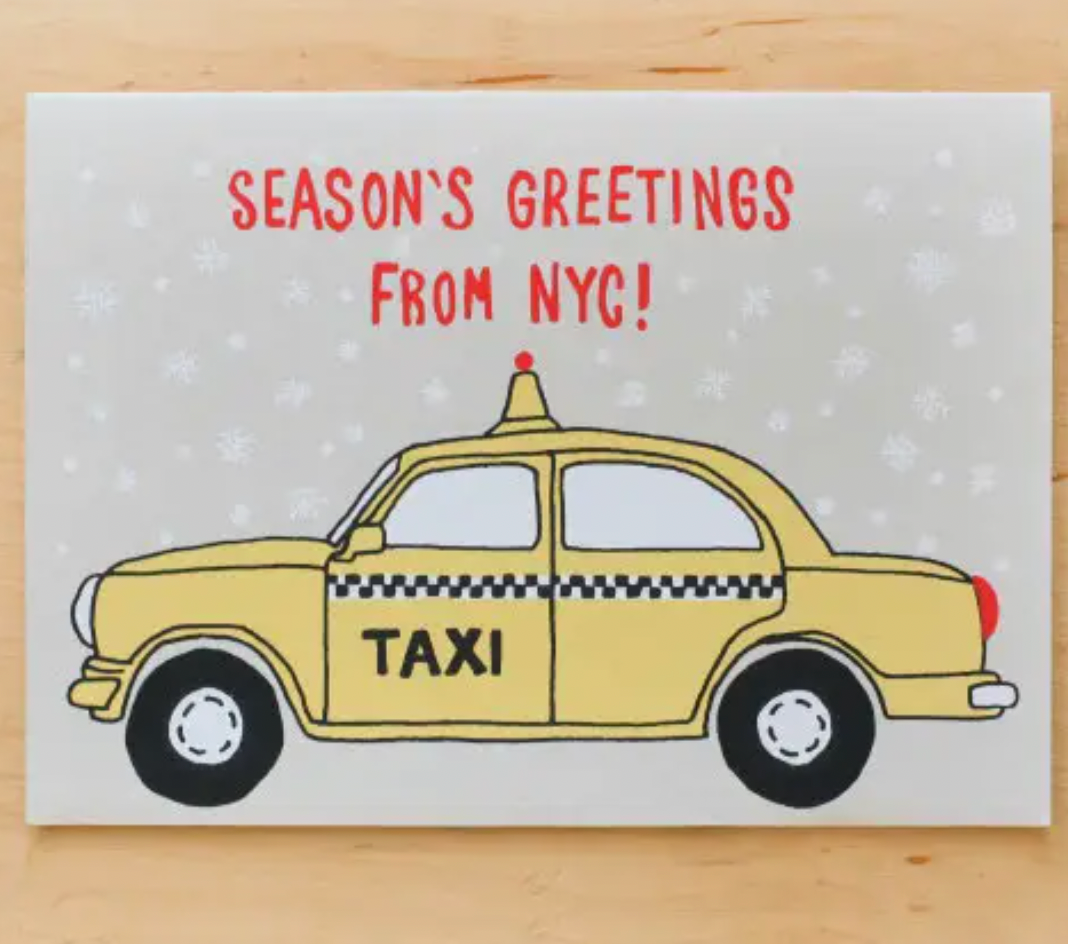Alphabet Studios - Holiday Taxi Greeting Card Box of 6