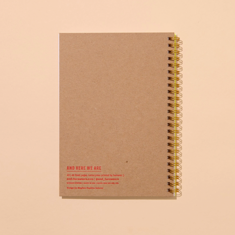 Hot Dogs Letterpress Spiral Notebook