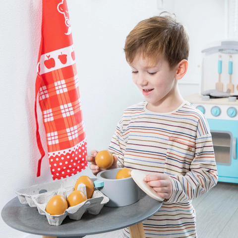 Wooden Toy Eggs - 6 Pieces