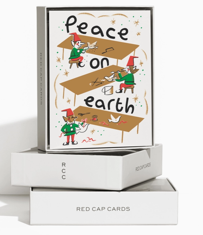 Santa's Workshop Holiday Greeting Card Boxed Set of 8