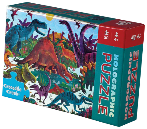 50 Pc Boxed Mini Holo Puzzle Dinosaurs