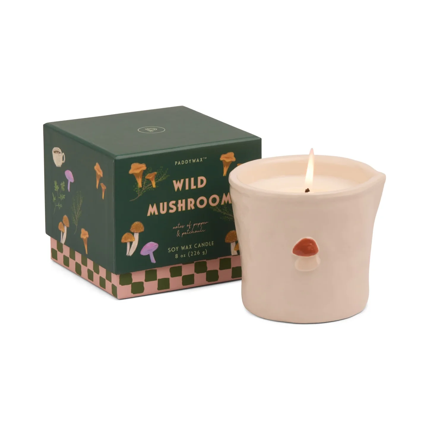 Bistro 8 oz White Ceramic Candle