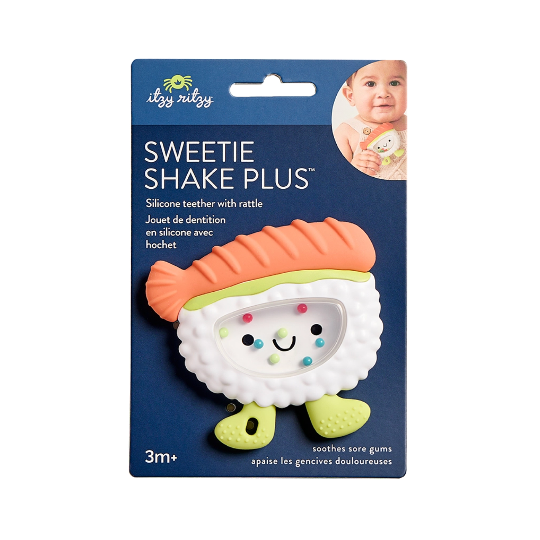Sweetie Shake Plus™ - Teething + Rattle Toy Sushi