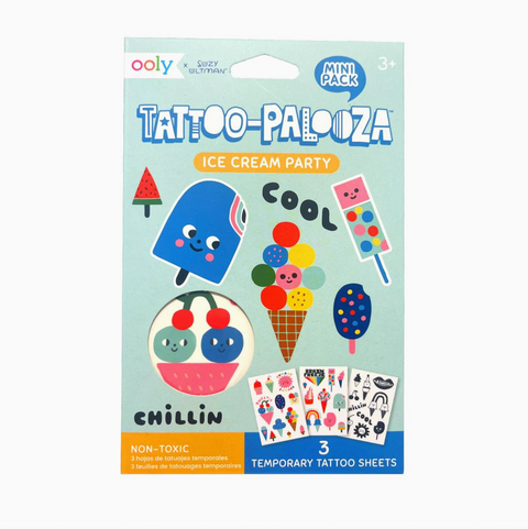 Mini Tattoo Palooza Temporary Tats X Suzy - Ice Cream Party