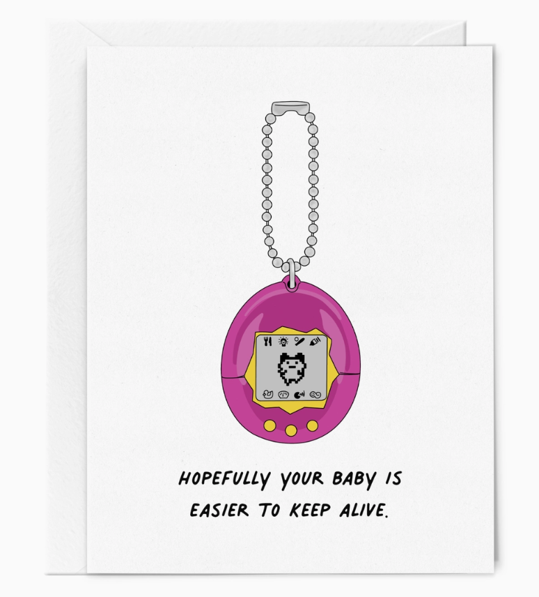 Easier To Keep Alive New Baby Card