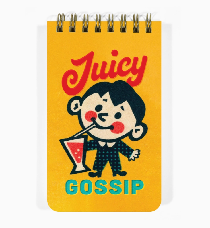 Juicy Gossip - Funny 3x5 Spiral Memo Notepad