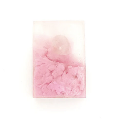Pink Moon Soap with Rose Quartz Inside