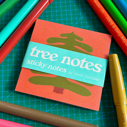 Great Big Pine Tree Sticky Note Pad