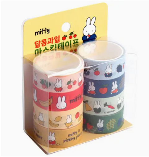 Miffy Sweet Fruit Deco Masking Tape 8pc Set