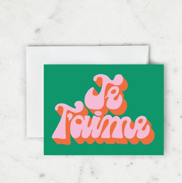Je T'aime Card