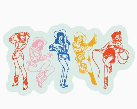 Cowgirl Do - Si - Do High Quality Vinyl Sticker